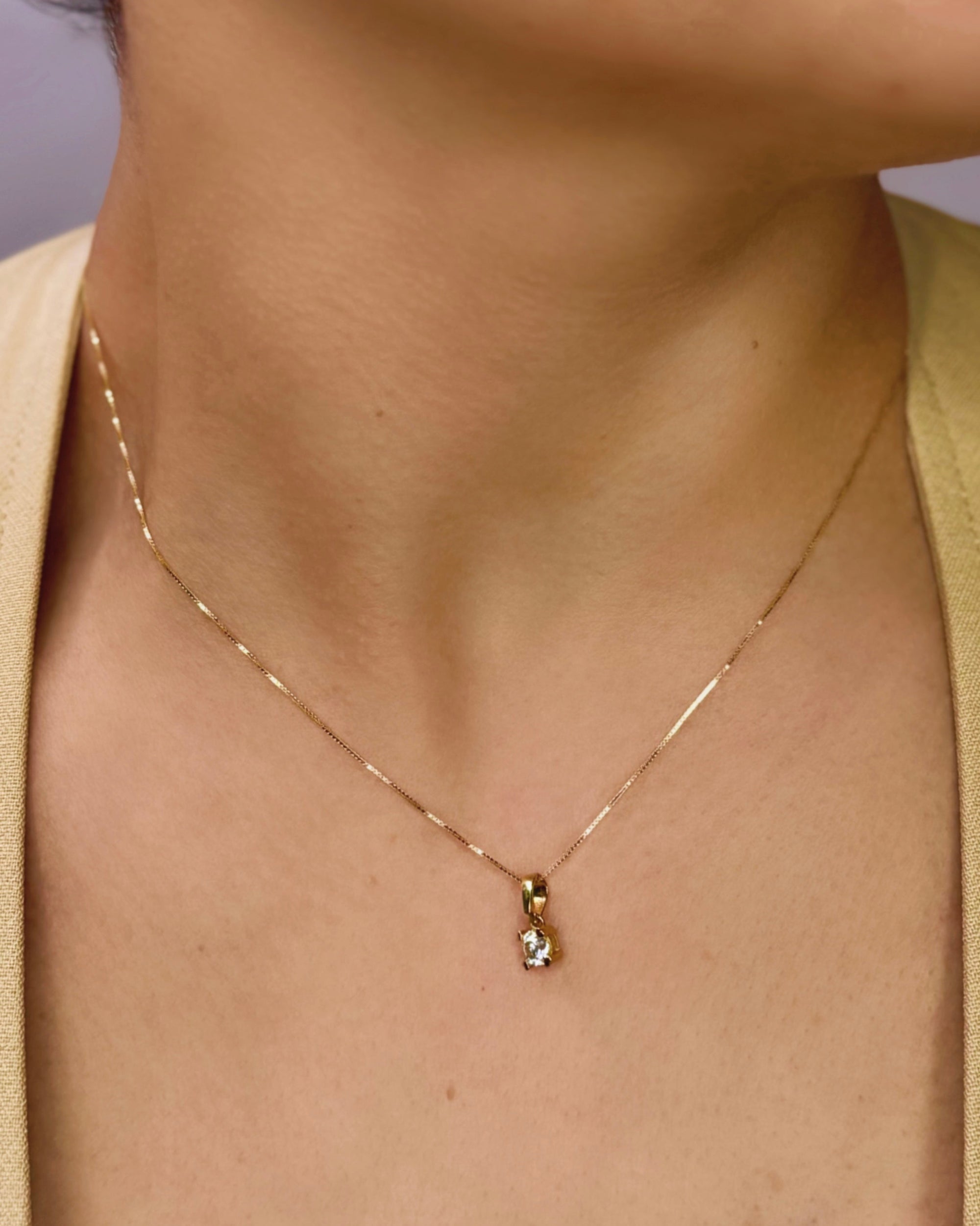 18K Classic Zirconia Necklace