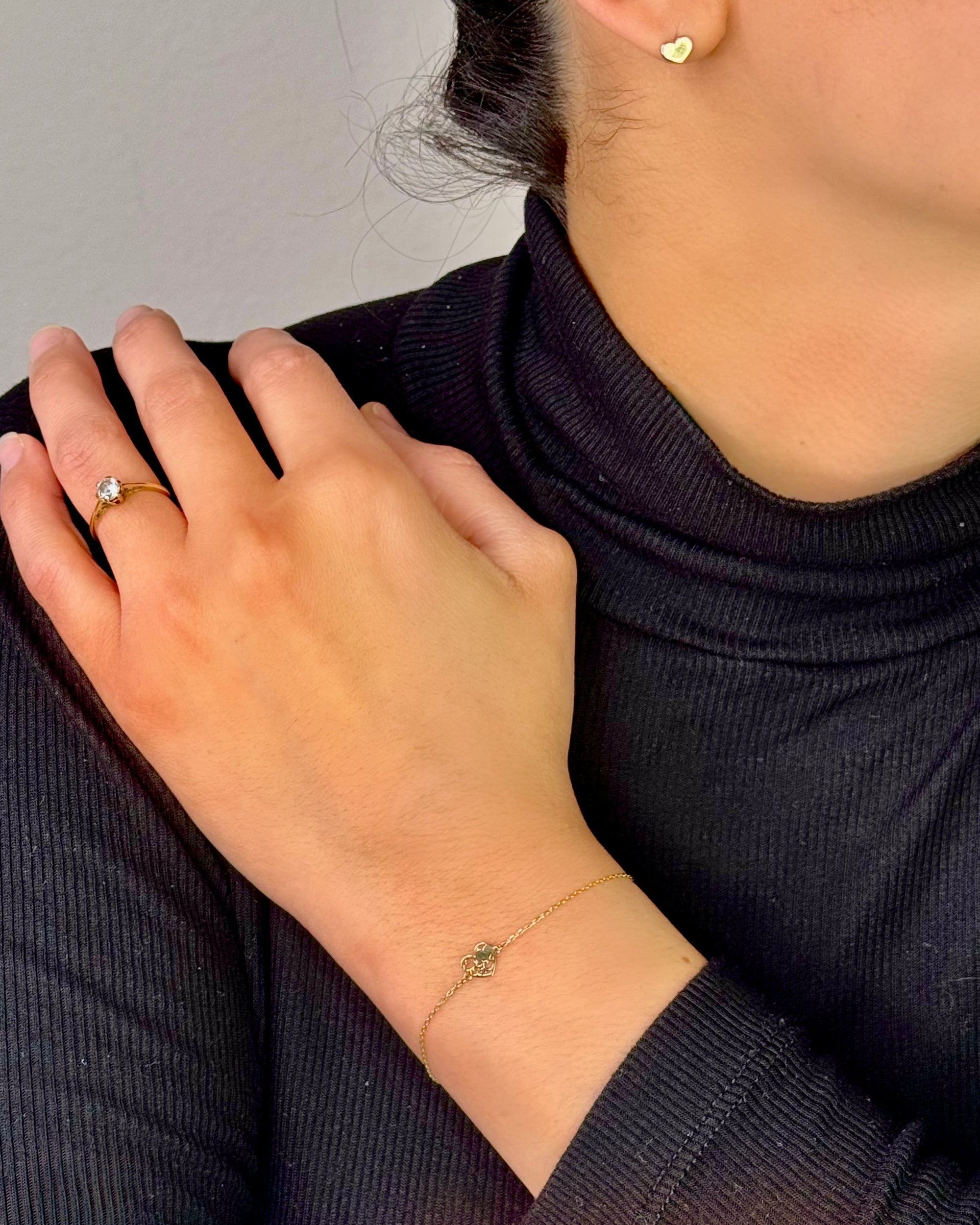 18K Heart Bracelet