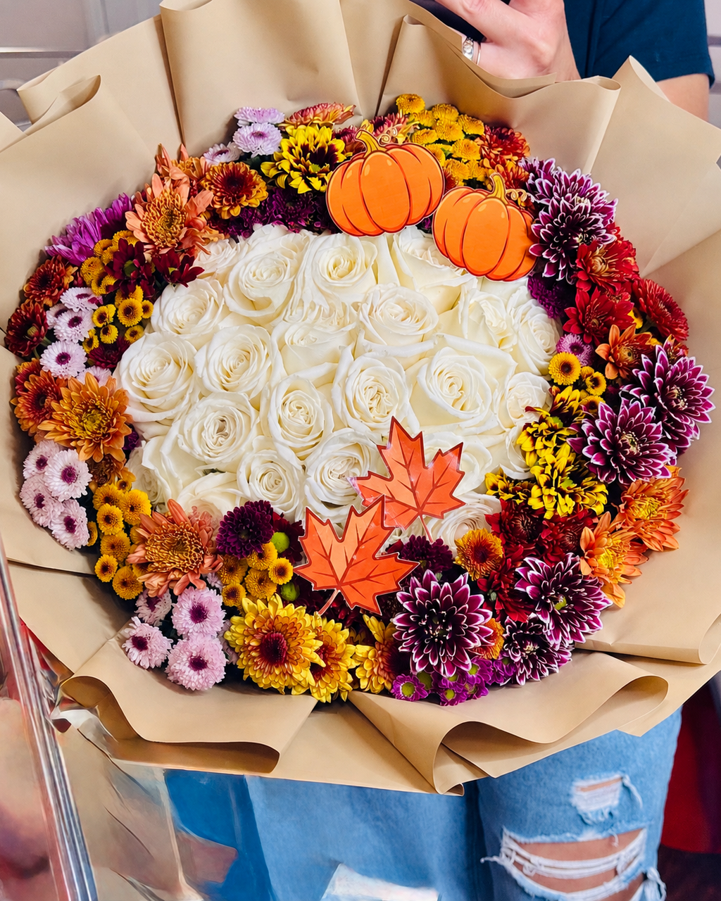 Autumn Bliss Tied Bouquet