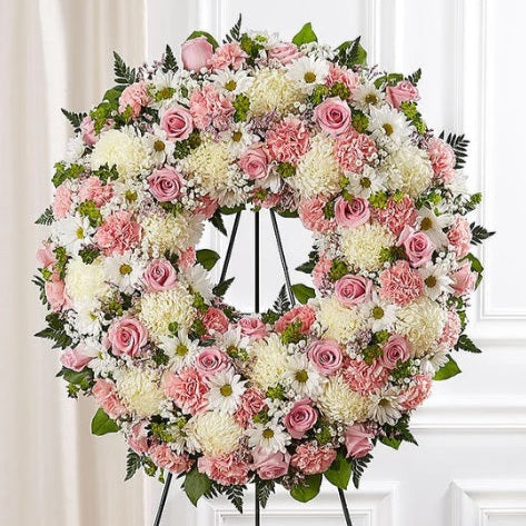 Unforgettable Beauty White Pink (easel included)