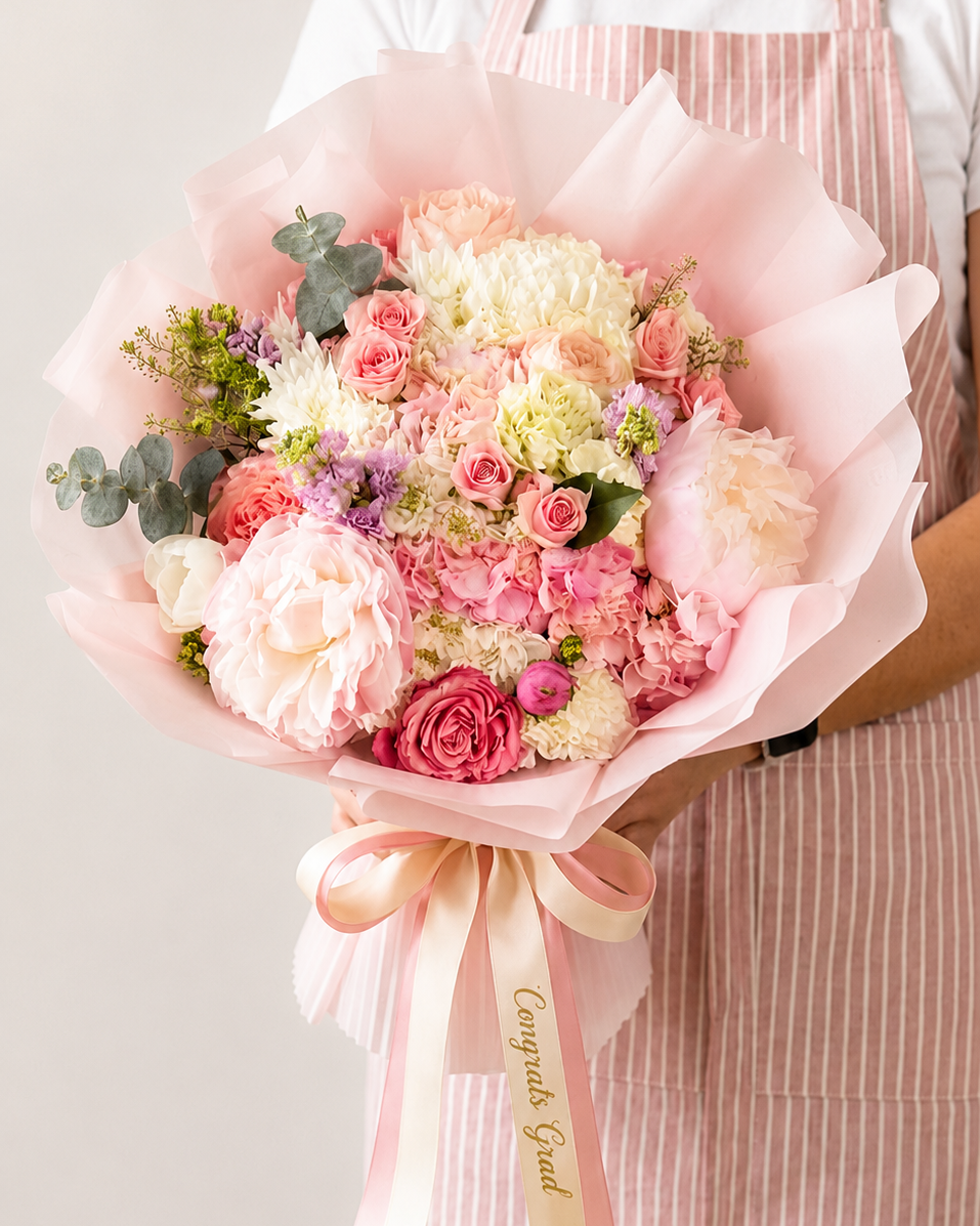 Blush Graduation Bouquet