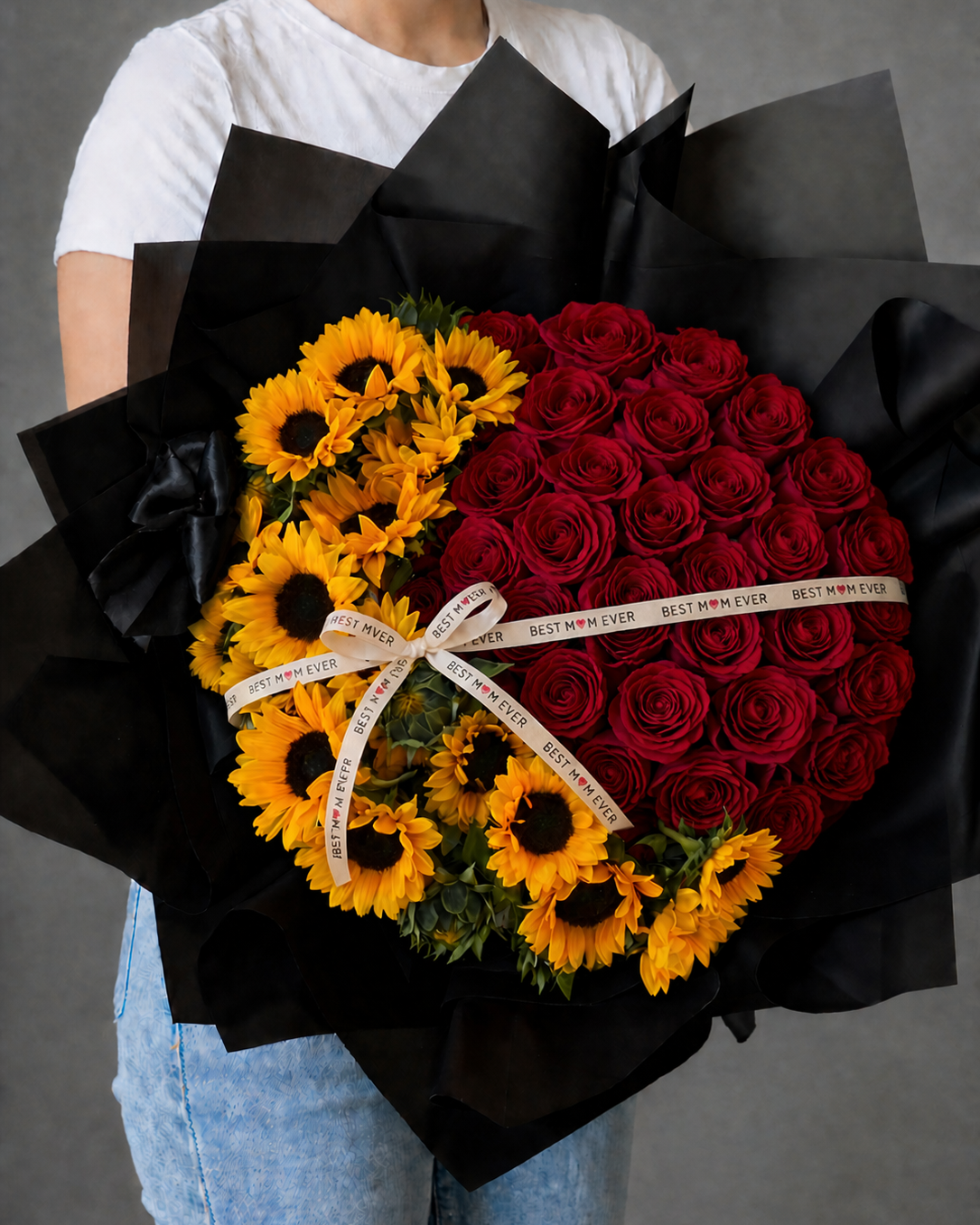 Red Roses and Sunflowers MD